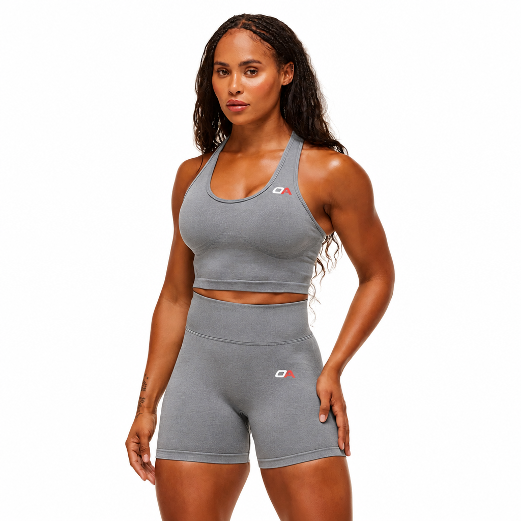 Grey Body Top and Shorts